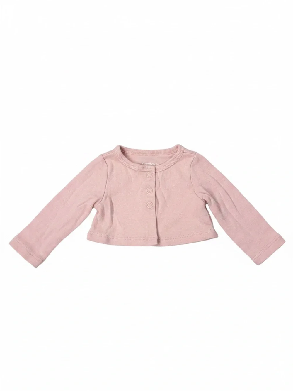 Carter's Soft Pink Infant Snap-Front cardigan